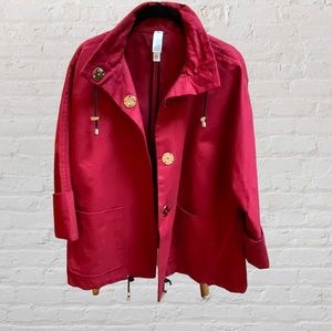 Marla Wynne Women Cotton/Twill Jacket W/ Pockets